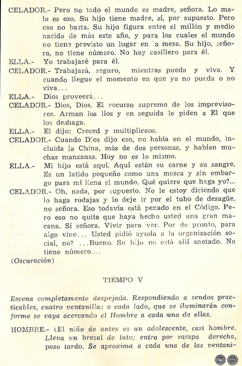 TEATRO BREVE, 1969 - PLÁ/DOMÍNGUEZ - HISTORIA DE UN NÚMERO DE JOSEFINA PLÁ